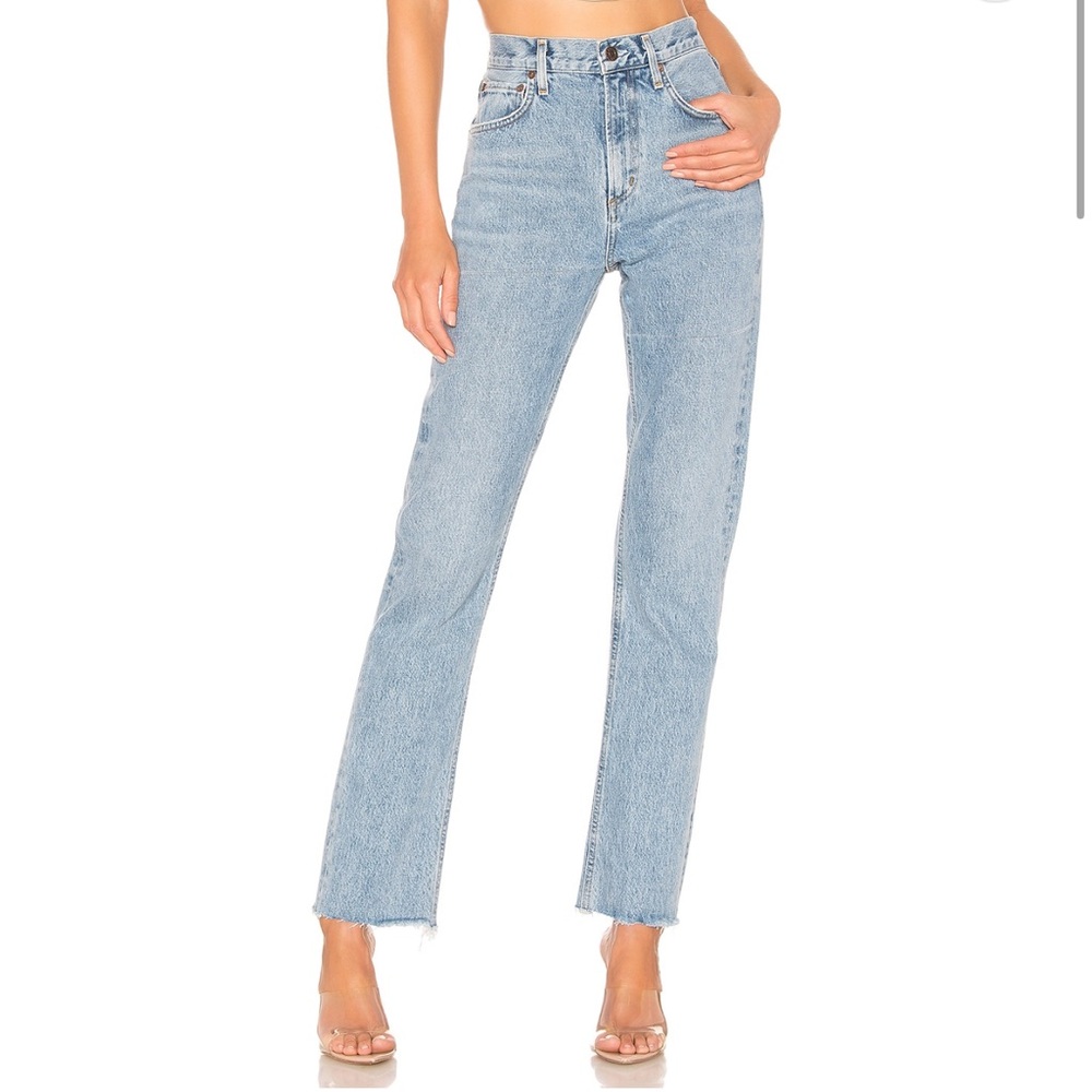 NWT Agolde Cherie High Rise Straight Jeans